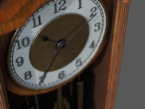 Wall clock with pendulum 3D Model