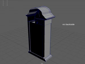 Wall clock with pendulum 3D Model