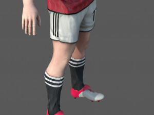Male Football Player 3Dモデル