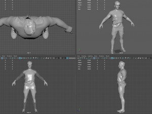 Male Football Player 3Dモデル