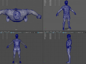 Male Football Player 3Dモデル