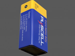 9v Battery Modèle 3D