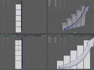 Growing bar chart with arrow 3D Model