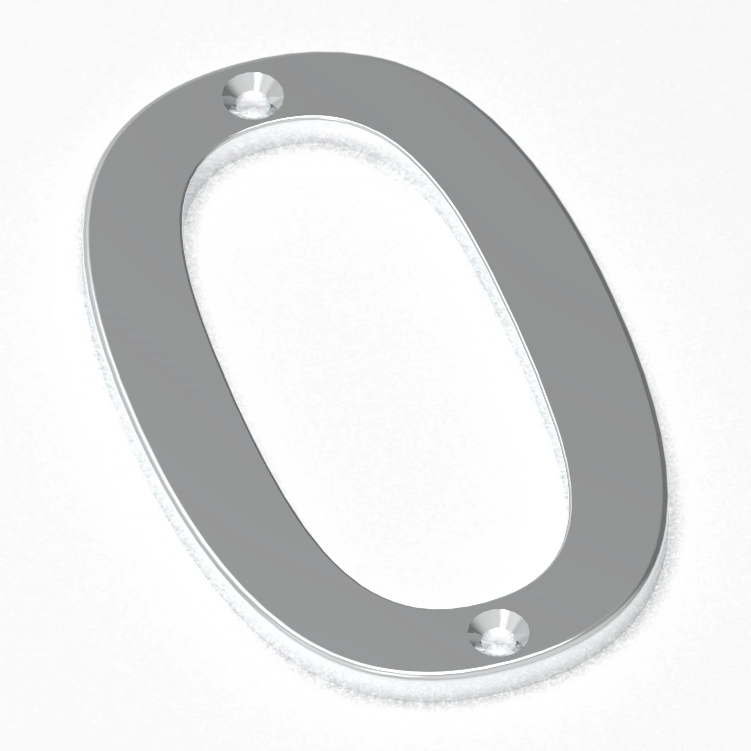 Number 0 3D Print Model .c4d .max .obj .3ds .fbx .stl .blend 