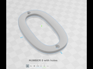 Number 0 3D Baskı Modeli