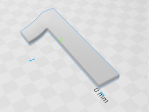Number 1 Modelo de Impressão 3D