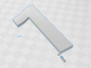 Numero 1 Modello di stampa 3D