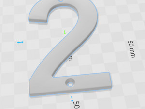 Number 2 3D Print Model