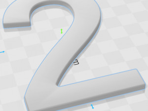 Number 2 3D Print Model