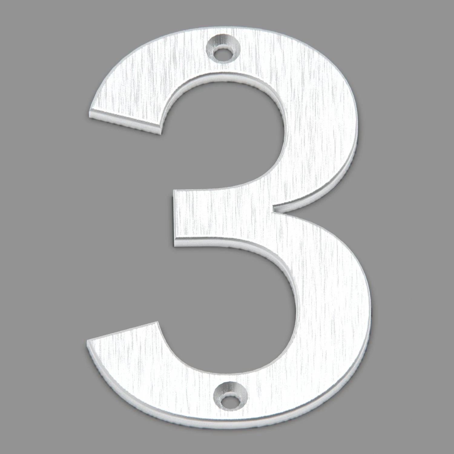 Number 3 3D Print Model .c4d .max .obj .3ds .fbx .stl .blend 