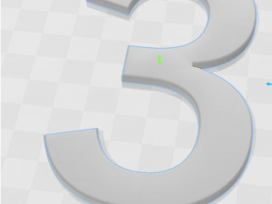 Number 3 Model do druku 3D