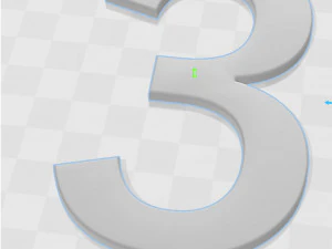 Number 3 3D Print Model