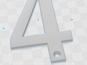 Number 4 3D Baskı Modeli