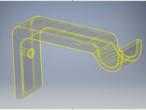 Curtain rod holder 3D Print Model