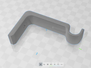 Curtain rod holder 3D Print Model