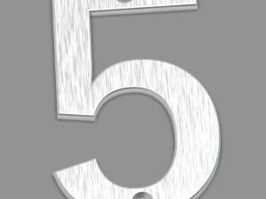 Number 5 3D Принт Модель