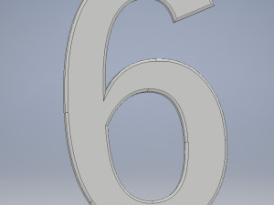 Number 6 Modelo de impresión 3D