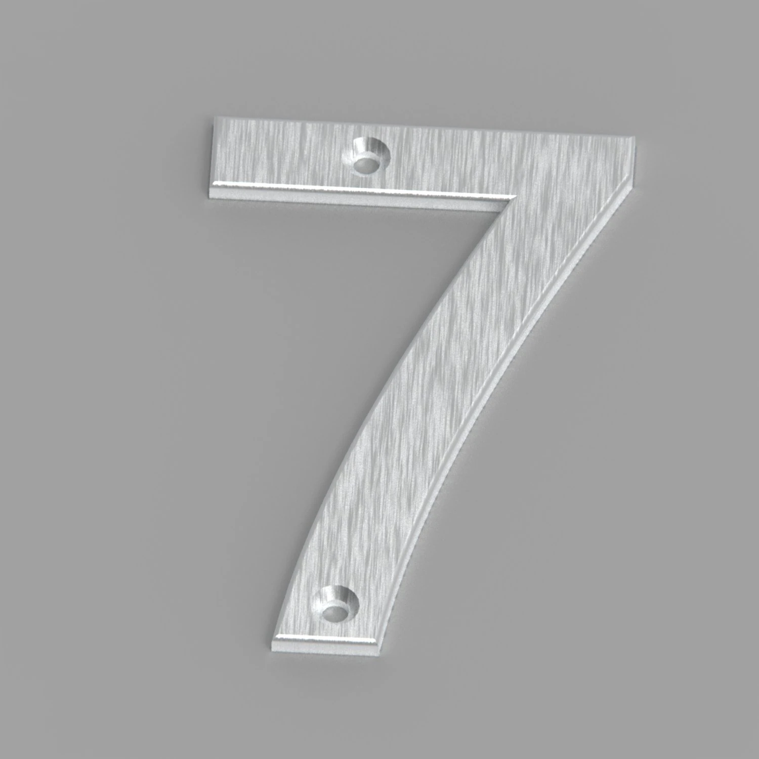 Number 7 3D Print Model .c4d .max .obj .3ds .fbx .stl .blend 