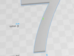 Number 7 3D Print Model