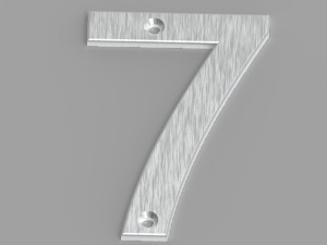 Number 7 Modèles 3D en vedette