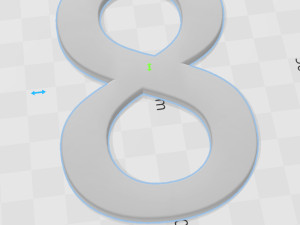 Number 8 3D Принт Модель