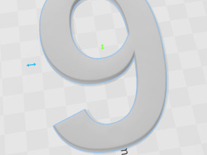 Number 9 3D Принт Модель