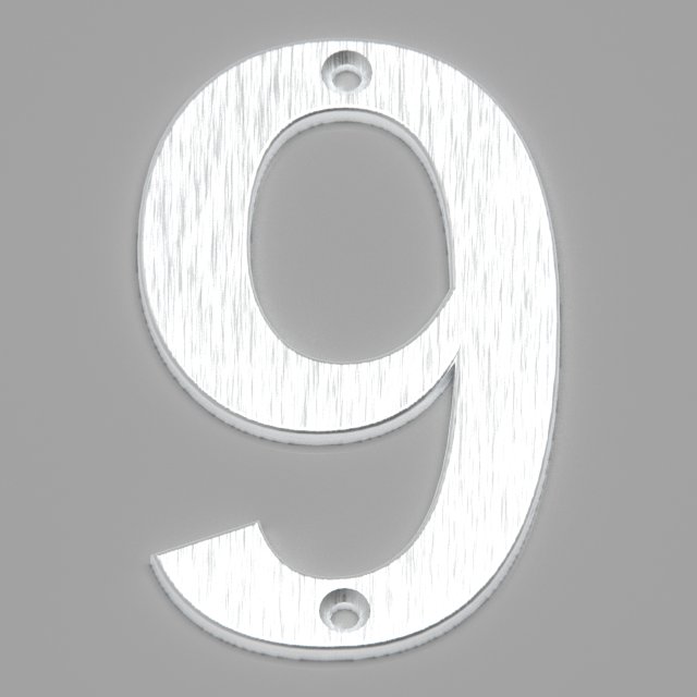 Number 9 3D Принт Модель .c4d .max .obj .3ds .fbx .stl .blend 
