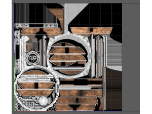 Wooden medieval round shield Modelo 3D