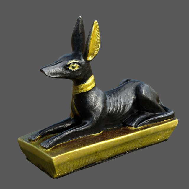 Anubis Dog Statue Modelo 3D .c4d .max .obj .3ds .fbx .stl .blend 