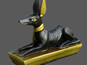Anubis Dog Statue Modelo 3D