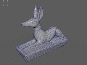 Anubis Dog Statue Modelo 3D