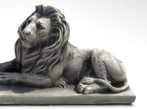 Sitting Lion Statue 3D-Modell