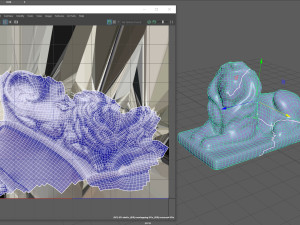 Sitting Lion Statue Modèle 3D