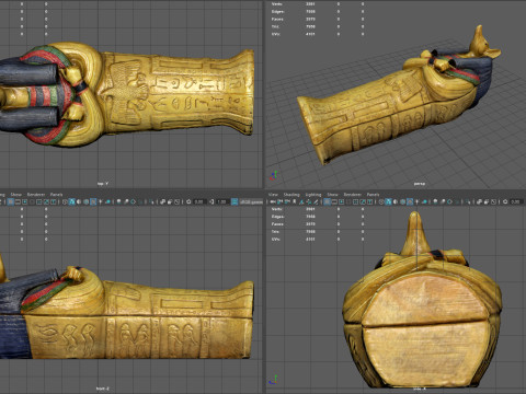 Anubis Sarcophagus 3D मॉडल
