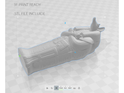 Anubis Sarcophagus 3D मॉडल