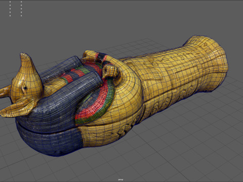 Anubis Sarcophagus 3D मॉडल