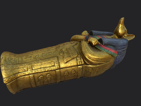 Anubis Sarcophagus 3D मॉडल
