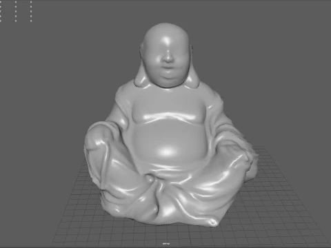 웃는 부처님 3D 모델