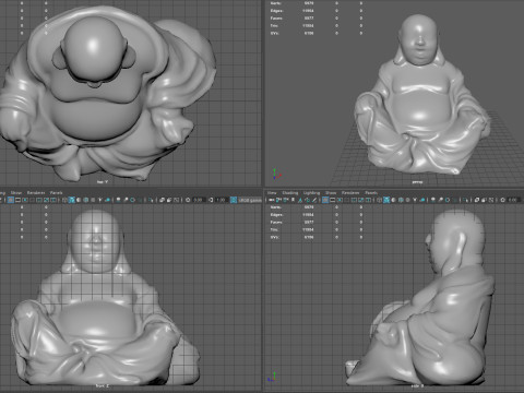 Smiling buddha Modelo 3D