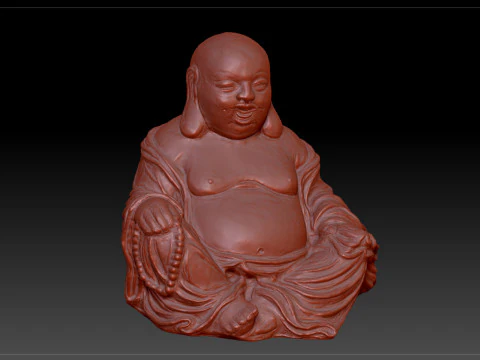 웃는 부처님 3D 모델