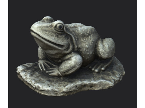 Stone toad for garden 3D Модель