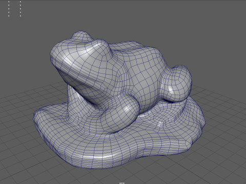Stone toad for garden 3D Модель