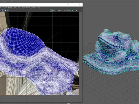 Stone toad for garden 3D Модель