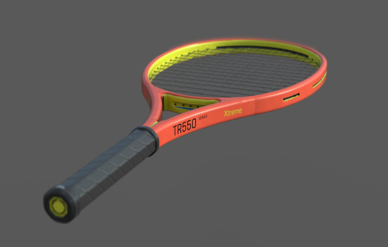 Tennis racket 3D Модель .c4d .max .obj .3ds .fbx .stl .blend 