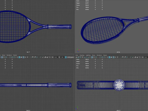 Tennis racket 3D Model
