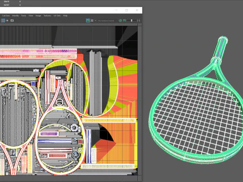 Tennis racket 3D Model