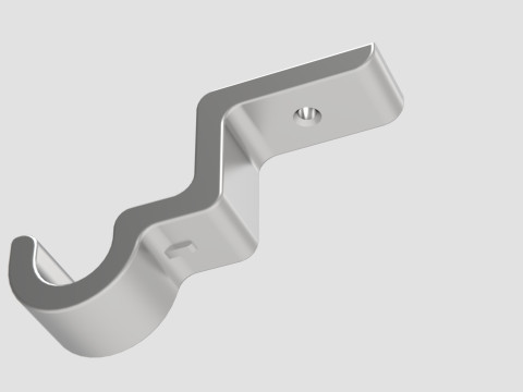 Ceiling Curtain rod holder Modèles 3D en vedette