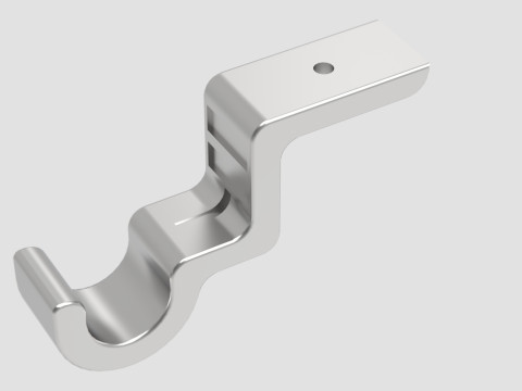Ceiling Curtain rod holder Modèles 3D en vedette
