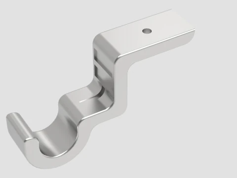 Ceiling Curtain rod holder 3D Print Model