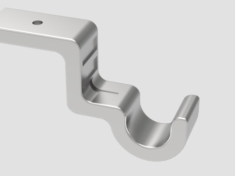 Ceiling Curtain rod holder Modèles 3D en vedette